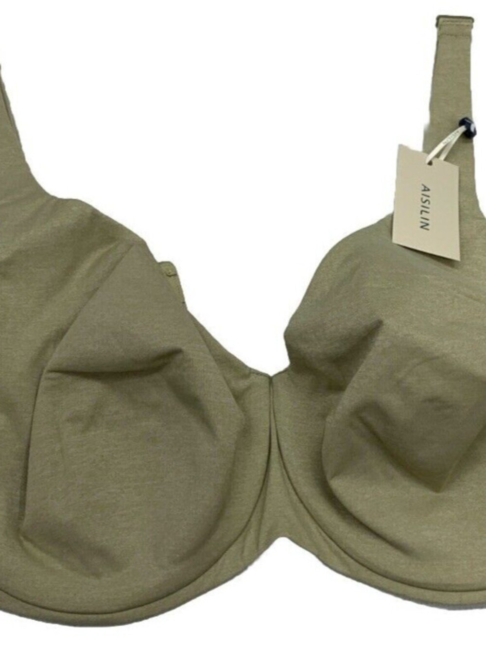 AISILIN Plus Size Bras Minimizer Underwire Seamless Unlined Cup Non-Padded 46D